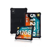 Case for DOOGEE T40 Pro 12 inch Tablet, yystao Kids Skin-Friendly Soft Silicone Tablet Case Cover compatible with DOOGEE Tablet T40 Pro, Adjustable Stand (Black)