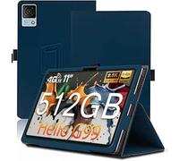 Case for DOOGEE T40/T30 Pro/T30 Ultra/T30S/T30SE 11 inch, Full Coverage Ultra Slim PU Leather Cover Case Folding Stand Cover with Hand Strap Magnet,Blue