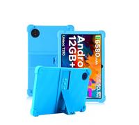 Case for DOOGEE Tab A9 / A9Pro 10 Inch Tablet,daunke Soft Silicone Cover,with Folding Stand,Lightweight Shockproof,Anti-Scratch,All-Around Protection,Azure