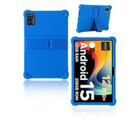 Case for DOOGEE Tab E3+ Android 15 Tablets 12 Inch Android, yystao Kids Skin-Friendly Soft Silicone Protective Cover compatible with DOOGEE Tab E3+, Adjustable Stand (Blue)