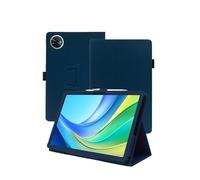 Case for DOOGEE Tab E3 Max Android 15 Smart Tablet 14 inch，WUNIAK Premium Leather Business Folio Stand Cover for DOOGEE Tab E3 Max Android 15 Smart Tablet 14 inch with Hand Strap for Tablet,Blue