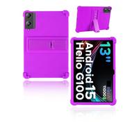 Case for Doogee Tab E3 Pro Tablet 13 inch 2025 Newest, yystao Kids Skin-Friendly Soft Silicone Protective Cover compatible with Doogee Tab E3 Pro, Adjustable Stand (Purple)