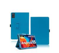 Case for DOOGEE TAB E3+ Tablet 12 inch, yystao PU leather Protective Cover Compatible with DOOGEE Tablet TAB E3+ 12 inch - Hand-strap design, Skin-textured full wrap design, Azure