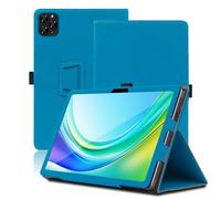 Case for DOOGEE Tab G6 11 inch, DOOGEE Tab G6 Tablet Case, Folding Stand Protective Cover with Pencil Holder and Wrist Strap, Full Protection. (Light Blue)