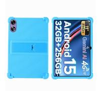 Case for DOOGEE Tab G6+ 11 inch Tablet - Kids Friendly Shockproof Silicone Soft Shock Proof Protective Cover with PC Adjustable Stand (Sky Blue)