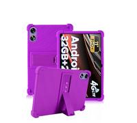 Case for DOOGEE Tab G6+/DOOGEE Tab G6 Plus 11 Inch Tablet,daunke Soft Silicone Cover,with Folding Stand,Lightweight Shockproof,Anti-Scratch,All-Around Protection,Purple