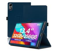 Case for DOOGEE TAB G6 MAX, Full Coverage Ultra Slim PU Leather Cover Case Folding Stand Cover with Hand Strap Magnet,Blue