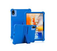 Case for DOOGEE U10/Laptok KT1016/Whitedeer G13/MUISOO 1016 10.1 Inch Tablet,daunke Soft Silicone Cover,with Folding Stand,Lightweight Shockproof,Anti-Scratch,All-Around Protection,Blue