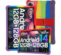 Case for DOOGEE U11 2025 11 inch with Full Coverage,Kids friendly, Shockproof, Anti-scratch, Adjustable Stand, WaterProof Soft Silicone Cover,Rainbow