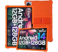 Case for DOOGEE U11 2025 11 inch with Full Coverage,Kids friendly, Shockproof, Anti-scratch, Adjustable Stand, WaterProof Soft Silicone Cover,Orange