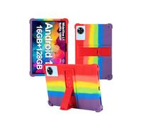 Case for Doogee U11 Android 15 Tablets, 11 Inch Tablet 2025- Soft Silicone Shock Proof Lightweight Stand Rubber Shell Protective Cover,Kids Friendly Soft Silicone Adjustable Stand Cover,Rainbow