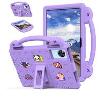 Case for DOOGEE U11/DOOGEE U11 Pro 11 inch 2025 Tablet Case Kids Friendly, Handle with Stand, Cute DIY Cartoon, EVA Foam Lightweight Shockproof Tablet Cover, Purple