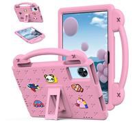 Case for DOOGEE U11/DOOGEE U11 Pro 11 inch 2025 Tablet Case Kids Friendly, Handle with Stand, Cute DIY Cartoon, EVA Foam Lightweight Shockproof Tablet Cover, Pink