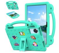 Case for DOOGEE U11/DOOGEE U11 Pro 11 inch 2025 Tablet Case Kids Friendly, Handle with Stand, Cute DIY Cartoon, EVA Foam Lightweight Shockproof Tablet Cover, Green