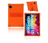Case for DOOGEE U11/DOOGEE U11Pro 11 Inch 2025 Tablet, Skin-friendly Soft Silicone Tablet Case with Adjustable Stand (Orange)
