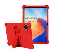 Case for DOOGEE U11 Inch,XLTTONG PC Holder Tablet Silicone Case,Anti-drop for DOOGEE U11 2025 (Red)