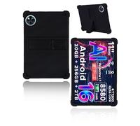 Case for DOOGEE U11 Pro 2025 Newest Android 16 Tablet 11 Inch, yystao Kids Skin-Friendly Soft Silicone Protective Cover compatible with DOOGG U11 PRO/U11, Adjustable Stand (Black)