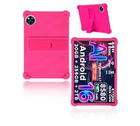 Case for DOOGEE U11 Pro/POPUX U11 Pro Tablet 11 inch 2026, yystao Kids Skin-Friendly Soft Silicone Protective Cover, Adjustable Stand (Rose)