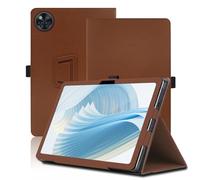 Case for DOOGEE U11 Pro/U11 2025 11 inch, DOOGEE U11 Pro/U11 2025 Tablet Case, Folding Stand Protective Cover with Pencil Holder and Wrist Strap, Full Protection. (Brown)