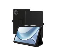 Case for DOOGEE V Pad 5G Android 15 Tablet 12inch，WUNIAK Premium Leather Business Folio Stand Cover for DOOGEE V Pad 5G Android 15 Tablet 12inch with Hand Strap for Tablet,Black