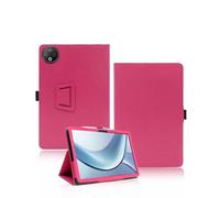 Case for DOOGEE V Pad Tablet 12 Inch 2025 Newest, yystao PU leather Protective Cover Compatible with DOOGEE V Pad 12 inch - Hand-strap design, Skin-textured full wrap design, Rose Red