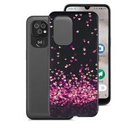 Case for Doro 8110 Plus (6.1 inches), WXPPJ Black Silicone Protective TPU Soft Case Bumper Case Bumper Anti-Scratch Phone Case Cover for Doro 8110 Plus - Pink Love