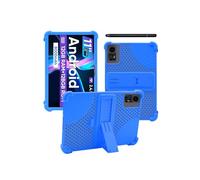 Case for ECOPAD E20 Tablet 11 inch Android 14 Tablet,WUNIAK Hollow Back Design Heat Dissipation Shockproof Lightweight Adjustable Kickstand Silicone Shell&Kids Friendly Soft Case,Sky Blue