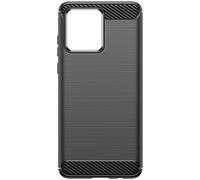 Case for Edge 40 Neo Flexible Reinforced Brushed Carbon Effect