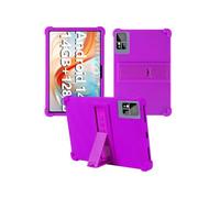 Case for EITOMIN D106 Tablet 10 inch 2025 Android14 Tablet,WUNIAK Shock Proof Lightweight Stand Rubber Shell Protective Cover,Kids Friendly Soft Silicone Adjustable Stand Cover,Purple