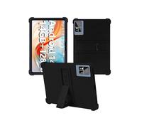 Case for EITOMIN D106 Tablet 10 inch 2025 Android14 Tablet,WUNIAK Shock Proof Lightweight Stand Rubber Shell Protective Cover,Kids Friendly Soft Silicone Adjustable Stand Cover,Black