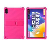 Case for FEARWIKY FKYC12 10.36 Inch Tablet with PC Kickstand, Soft Silicone, Washable, Thickened Corner Shockproof Case, Rose