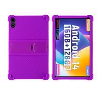 Case for FEARWIKY FKYC12 10.36 Inch Tablet with PC Kickstand, Soft Silicone, Washable, Thickened Corner Shockproof Case, Purple