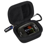 Case for Fender FCT-2 for Peterson StroboClip HD/HDC Professional Clip-On Tuner - Hard Travel Carrying Storage Bag (Black-Small)