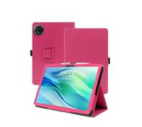 Case for FEONAL 2025 Tablet 11 inch Android 14,WUNIAK Premium Leather Business Folio Stand Cover for FEONAL 2025 Tablet 11 inch Android 14 with Hand Strap for Tablet,Rose red