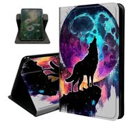 Case for Fire HD 8 & Fire HD 8 Plus Tablet (12th Generation/10th Generation,2024/2022/2020 Release),with Auto Sleep/Wake 360 Degree Rotating Swivel Adjustable Stand Cover,Planet Wolf