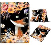 Case for Fire HD 8 Tablet (2016/2017/2018 Release), Multi-Angle Stand Cover with Auto Sleep/Wake, Lightweight Rugged Durable PU Leather Shockproof Case for Fire HD 8, Flower Fox