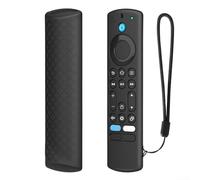 Case For Fire Tv Stick4k-Max Voice Remote, Soft Silicone Material, Non-Slip Texture, Lightweight Design, Compatible With Firestick 4k-Max Only, Includes Lanyard(Black)