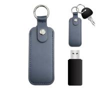 Case for Flash Drive, Organizer for Memory Drive in Synthetic Leather | Portable Bag for Data Backup Transport in Backpack or at Home