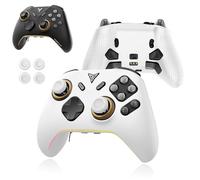 Case for FLYDIGI Vader 5 Pro,NOUKAJU Silicone Protective Case,Drop-Proof,Scratch-Proof,Shock-Proof,Dust-Proof,Protective Cover for FLYDIGI Vader 5 Pro Controller(White)