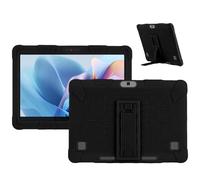 Case for Fusion5 FWIN232 Plus / 232 Pro N5 Tablet 10.1 inch,Soft Silicone Protector Case Cover for Fusion5,Kids Friendly,Adjustable Stand Tablet Cover,4 Corners Thicken Shockproof,Black