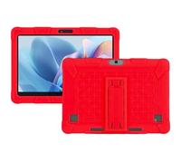 Case for Fusion5 FWIN232 Plus / 232 Pro N5 Tablet 10.1 inch,Soft Silicone Protector Cover,Kids Friendly,Adjustable Stand Tablet Cover,4 Corners Thicken Shockproof,Red