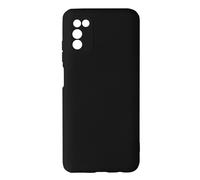 Case for Galaxy A03s Silicone Semi-Rigid Soft-touch Finish black