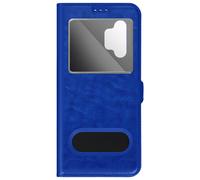 Case for Galaxy A13 5G & A04s Dual Window Video Stand Blue