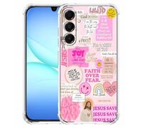 Case for Galaxy A17 with Christian Design,Jesus Bible Verse Christian Quotes Collage Pattern Case for Christians,Soft TPU Bumper Phone Shell for Galaxy A17,#1