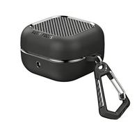 Case For Galaxy Buds 4/Buds 4 Pro Case,TPU+PC Hybrid Protective Cover with Carbon Fiber Texture, Shockproof Drop Protection, Supports Wireless Charging, with Carabiner Clip (black)