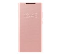 Case for Galaxy Note20 Folio LED View Cover with Card Holder, Pink