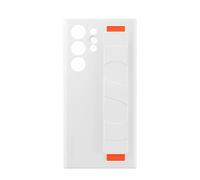Case for Galaxy S23 Ultra 5G Silicone Grip Lanyard Function Stand, White