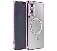 Case for Galaxy S25 Edge Compatible with with Rhinestone Border