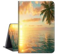 Case for Galaxy Tab A 10.1 2016 SM-T580 T585 T587,Slim Lightweight Smart Shell Stand Cover with Auto Wake/Sleep Case for Samsung Galaxy Tab A 10.1 2016,Coast Sea Palm Trees