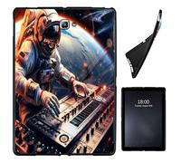 Case for Galaxy Tab A 10.1 2016 SM-T580 T585 T587,Slim Soft Shockproof TPU Silicone Protective Back Shell Case for Galaxy Tab A 10.1 Inch Tablet, Music Piano Key